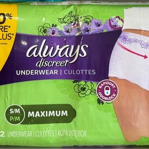 Always Discreet Underwear S/M 32 ct